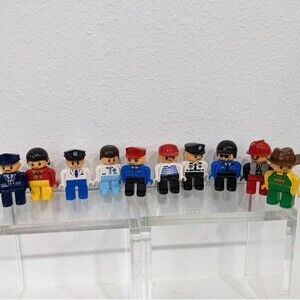 Cre8tive Minds People Building Blocks Figures Toy, 2.5" tall, Set of 10